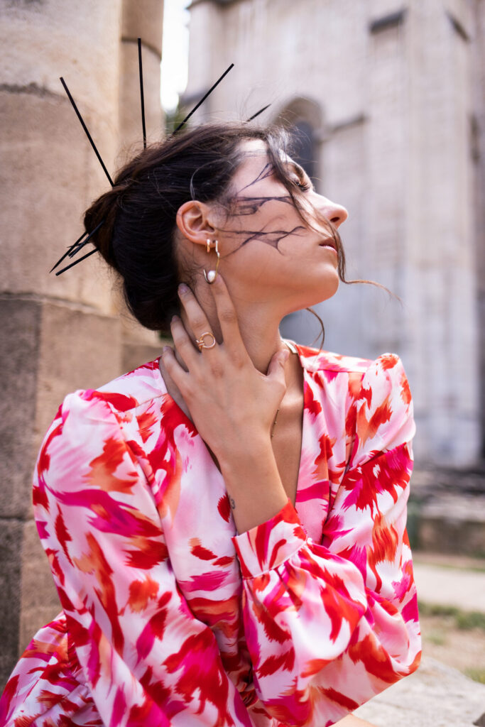 Shooting photo maquillage coiffure artistique lyon